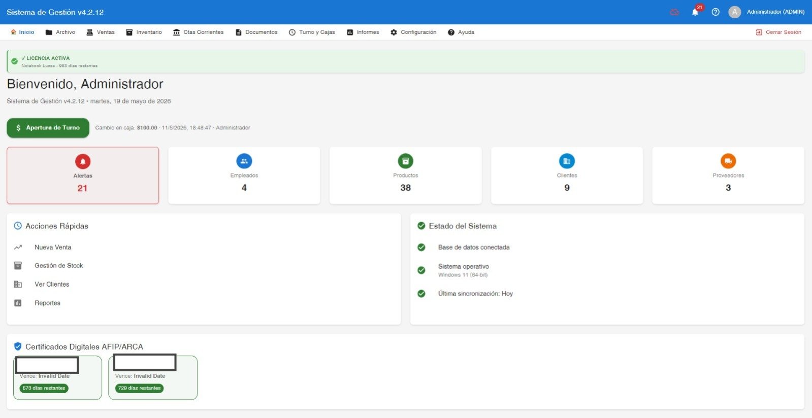 Sistema de Facturación y Gestión Kyronsoft